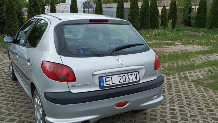 Peugeot 206 cena 6000 przebieg: 170000, rok produkcji 2007 z Łódź małe 29